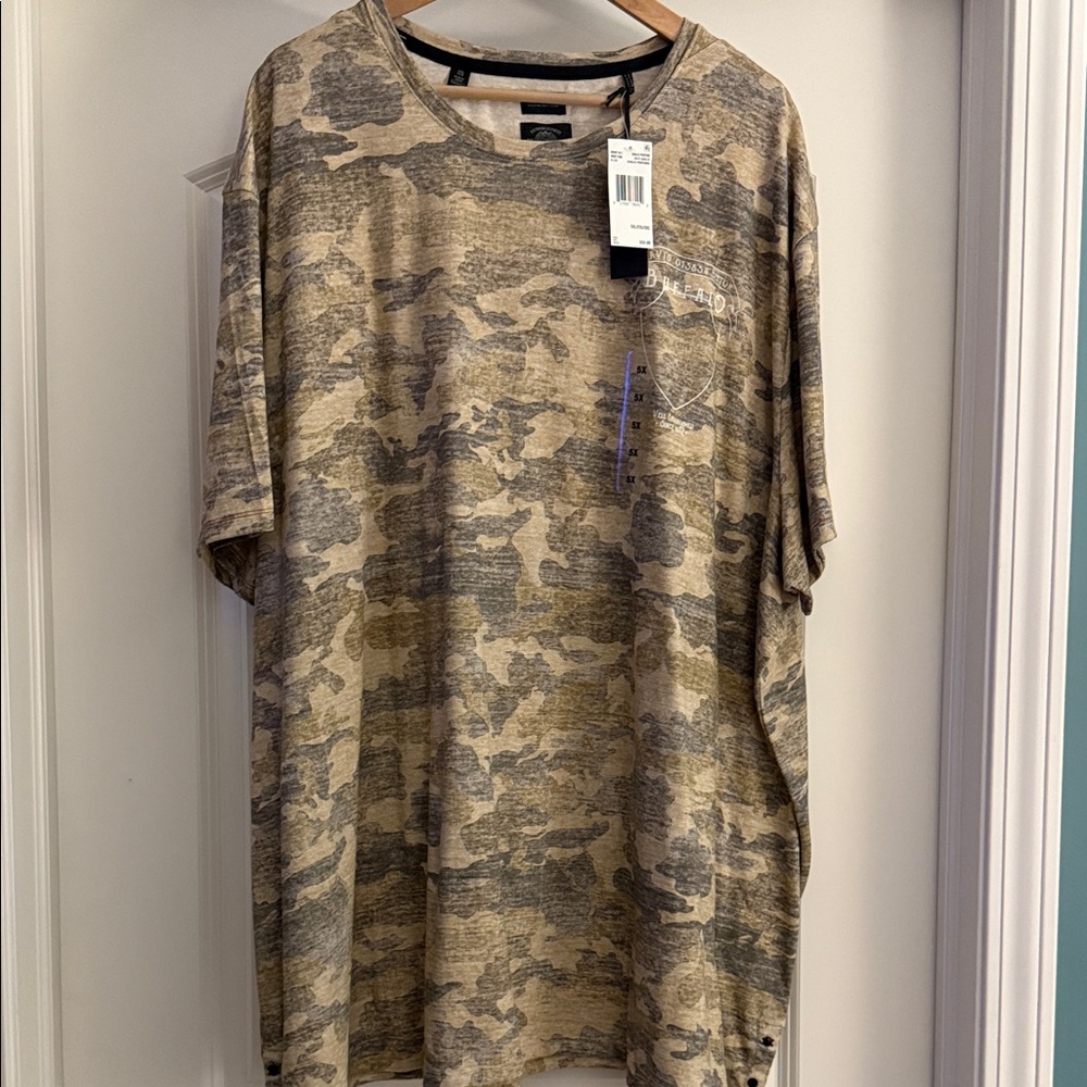 Buffalo David Bitton Tan Camouflage Short Sleeve Tee